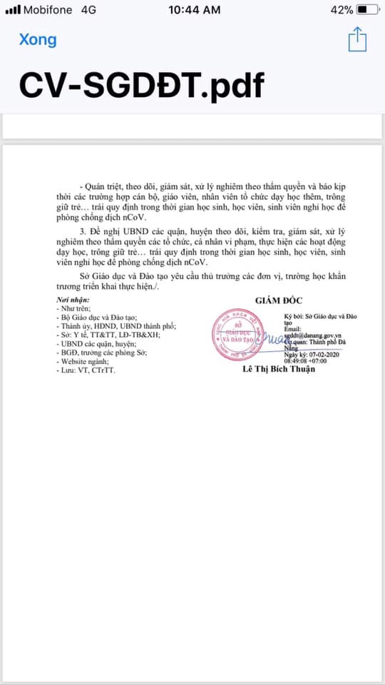 CHO HỌC SINH TIẾP TỤC NGHỈ HỌC ĐỂ PHÒNG CHỐNG DỊCH BỆNH VIÊM ĐƯỜNG HÔ HẤP CẤP DO CHỦNG MỚI CỦA VIRUS CORONA GÂY RA CHO HỌC SINH TIẾP TỤC NGHỈ HỌC ĐỂ PHÒNG CHỐNG DỊCH BỆNH VIÊM ĐƯỜNG HÔ HẤP CẤP DO CHỦNG MỚI CỦA VIRUS CORONA GÂY RA