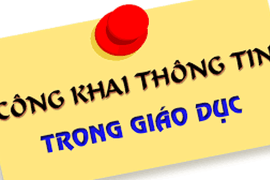 Công khai theo Thông tư số 36/2017/TT-BGDĐT